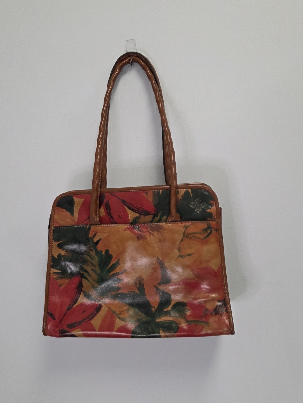 Patricia Nash Women's VARSI Leather Tote Perforated Floral Garden Bag - Picture 2 of 16